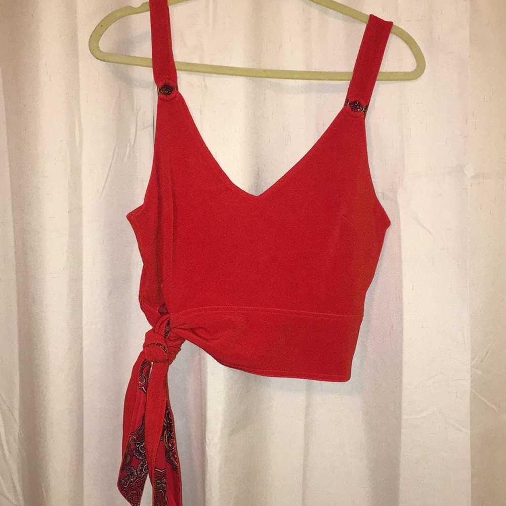 Scarlet reversible crop top